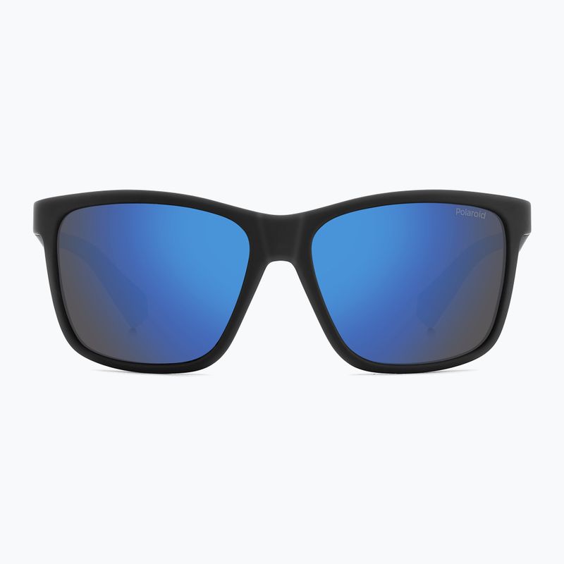 Dětské sluneční brýle Polaroid PLD 8057/S matte black/blue mirror polarized 3