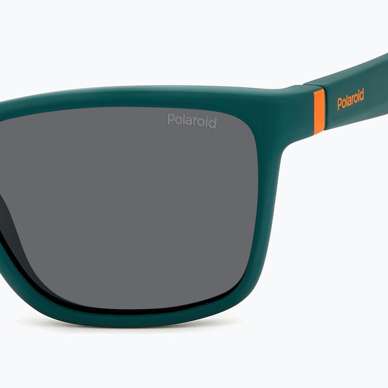 Dětské sluneční brýle Polaroid PLD 8057/S matte green/grey polarized 5