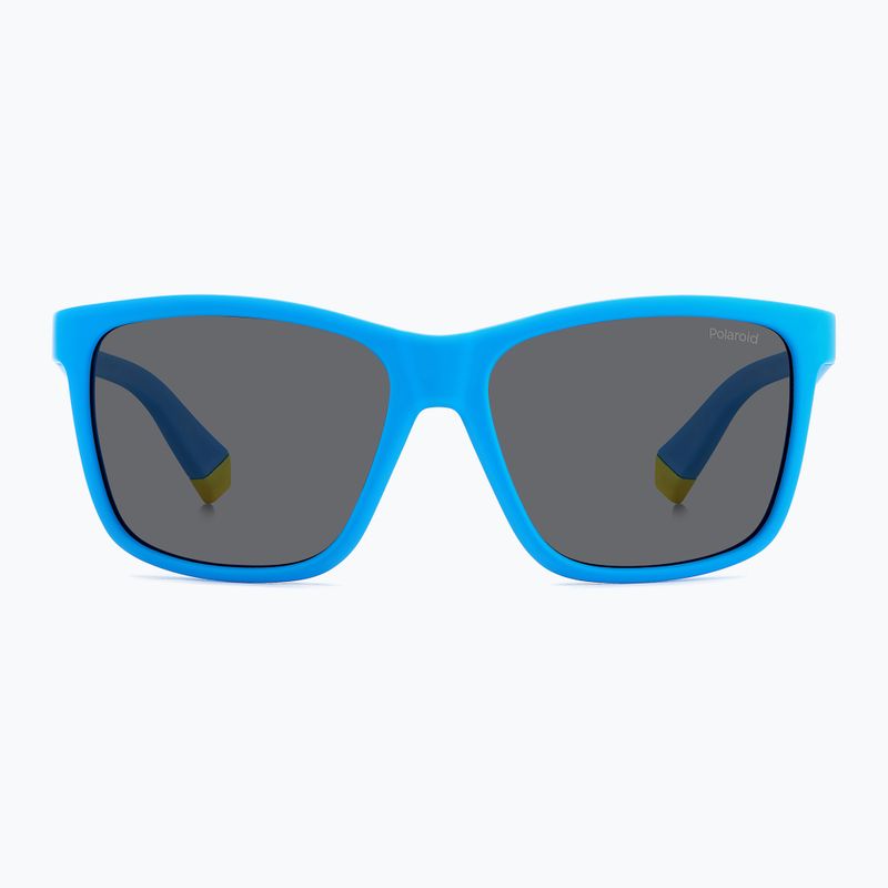 Dětské sluneční brýle Polaroid PLD 8057/S matte blue/grey polarized 3