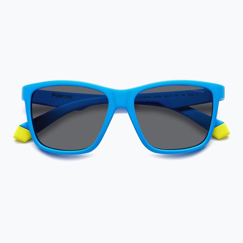 Dětské sluneční brýle Polaroid PLD 8057/S matte blue/grey polarized 4