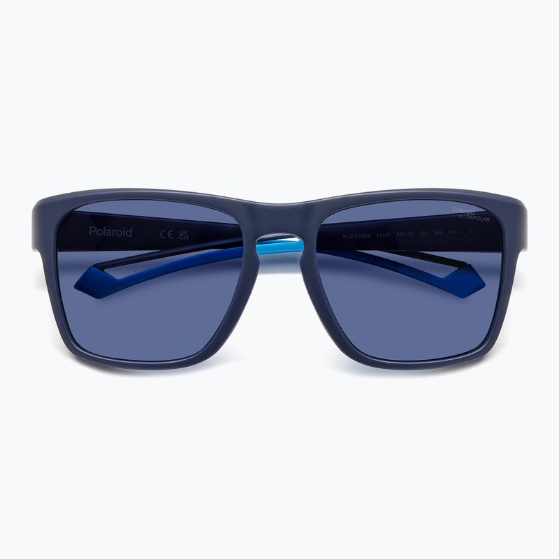 Pánské sluneční brýle Polaroid PLD 7052/S matte blue/blue polarized high contrast 4