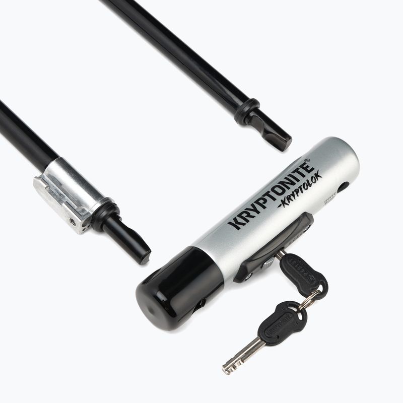 Zámek na kolo Kryptonite Kryptolok Standard U-Lock + kabel Kryptoflex black/grey 3