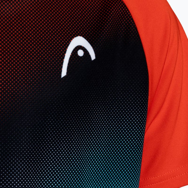 Dětské barevné tenisové tričko HEAD Topspin 816062 3