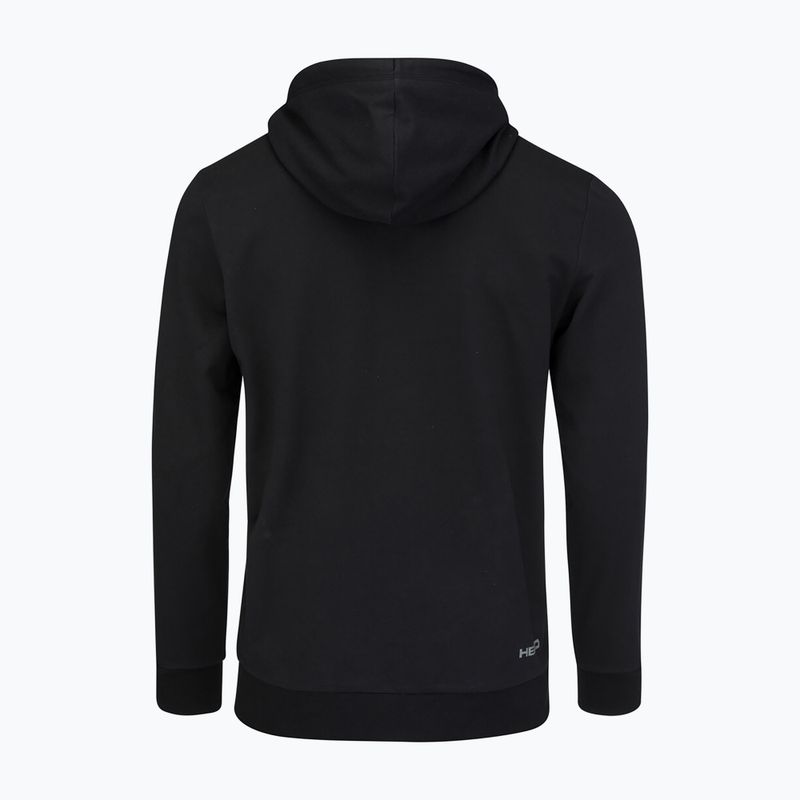 Pánská tenisová mikina HEAD Club Byron Hoodie black 811449BK 4