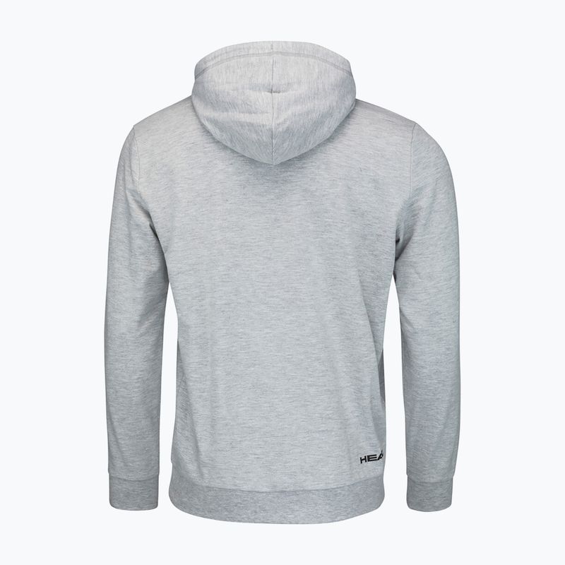 Pánská tenisová mikina HEAD Club Byron Hoodie šedá 811449GM 2