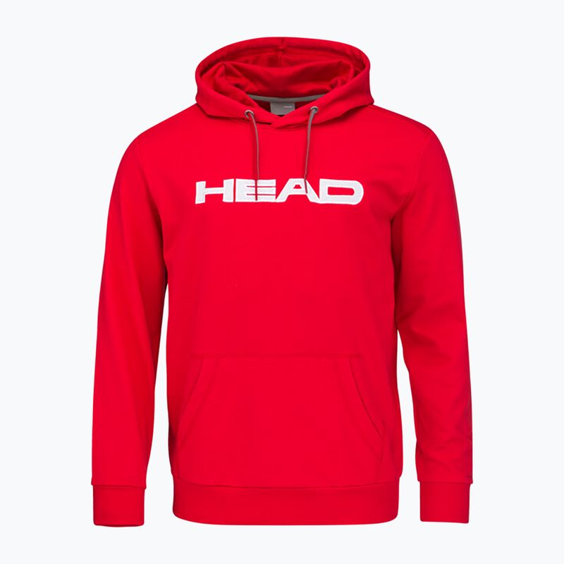 Pánská tenisová mikina HEAD Club Byron Hoodie červená