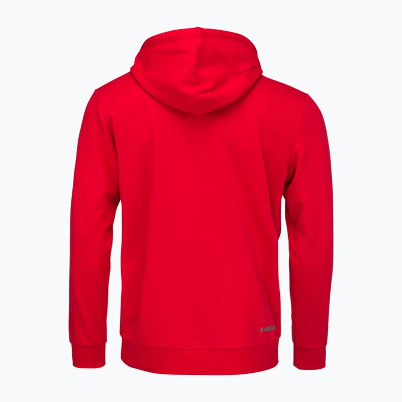 Pánská tenisová mikina HEAD Club Byron Hoodie červená 2