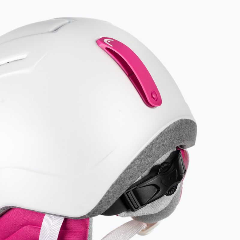 HEAD Maja Visor S2 dětská lyžařská helma bílá 328172 7
