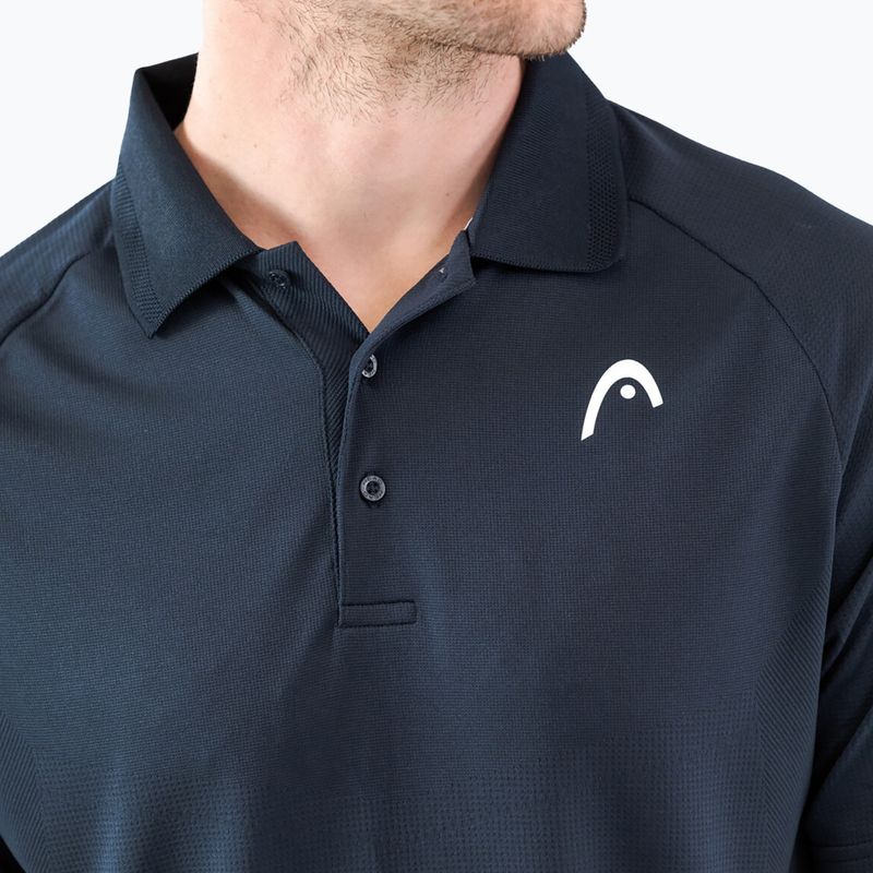 Pánské tenisové tričko HEAD Performance Polo, tmavě modré 811403NV 3