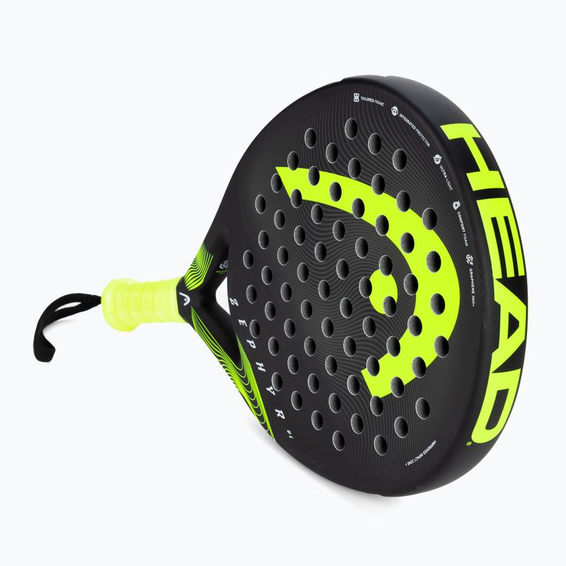 Pádlová raketa HEAD Zephyr UL 2023 černo-žlutá 225053 2