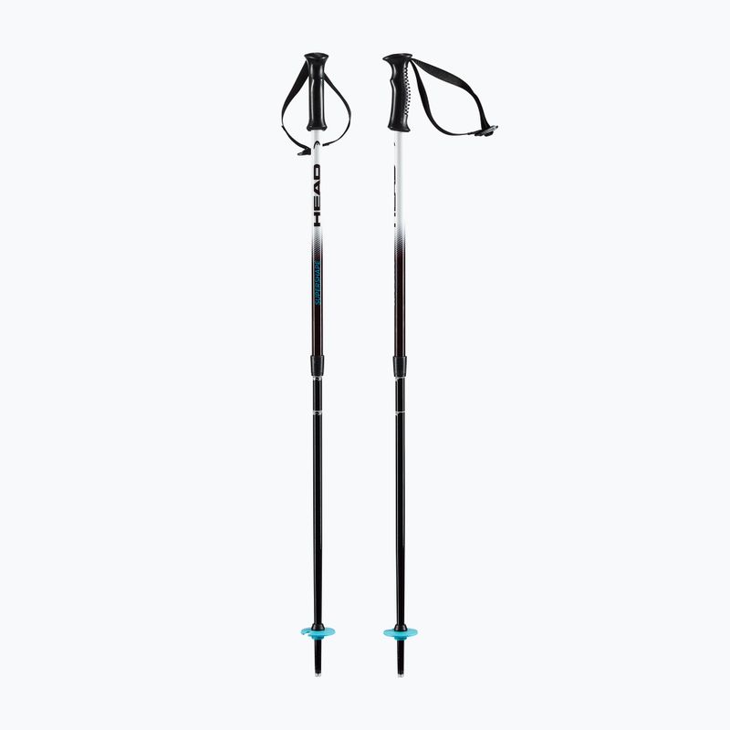 Dětské lyžařské hole HEAD Supershape Team Adjustable white/black/speed blue
