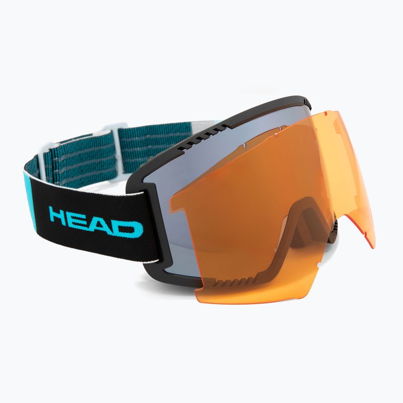 Lyžařské brýle HEAD Contex Pro 5K Race chrome/red/5k chrome/orange
