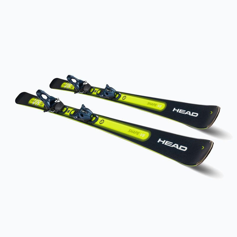 Sjezdové lyže HEAD Shape e-V8 SW AMT-PR + PR 11 dark blue/neon yellow 6