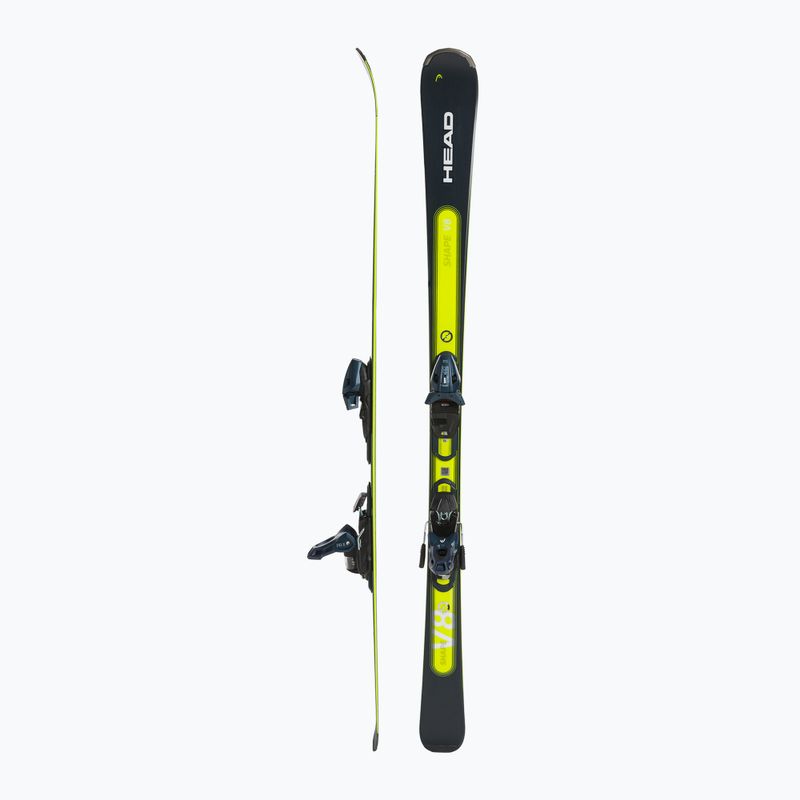 Sjezdové lyže HEAD Shape e-V8 SW AMT-PR + PR 11 dark blue/neon yellow 2