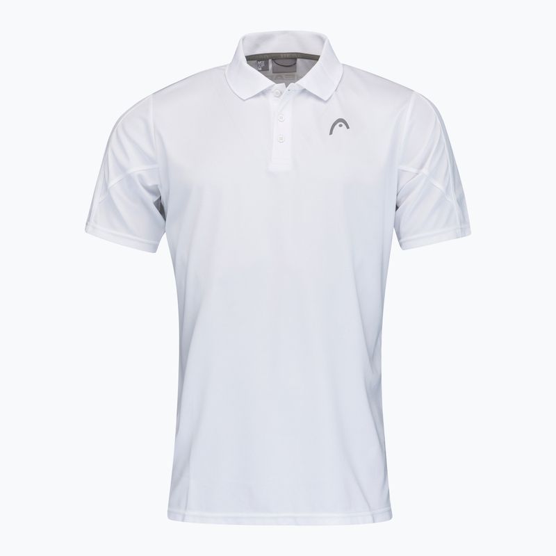 HEAD Club 22 Tech Polo pánské tenisové tričko bílé 811421