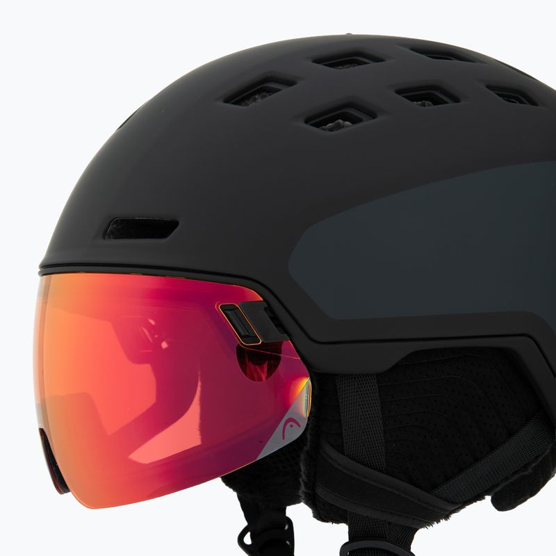 Lyžařská helma HEAD Radar Pro black/red yellow 8