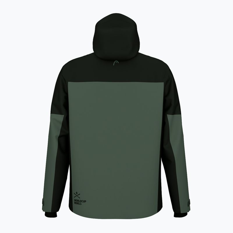 Pánská lyžařská bunda  HEAD Race Nova black/dark thyme 2