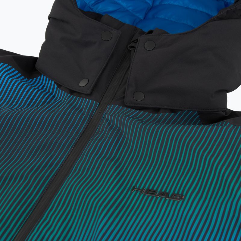 Pánská lyžařská bunda  HEAD Supershape II print/ocean blue 3