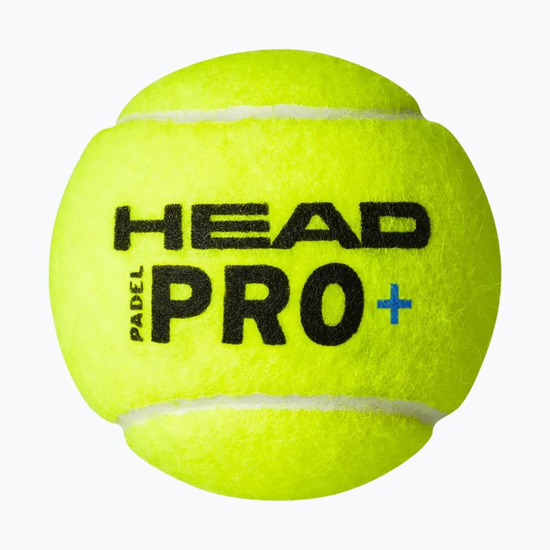 Míčky na padel  HEAD Padel Pro+ 3 ks yellow 3