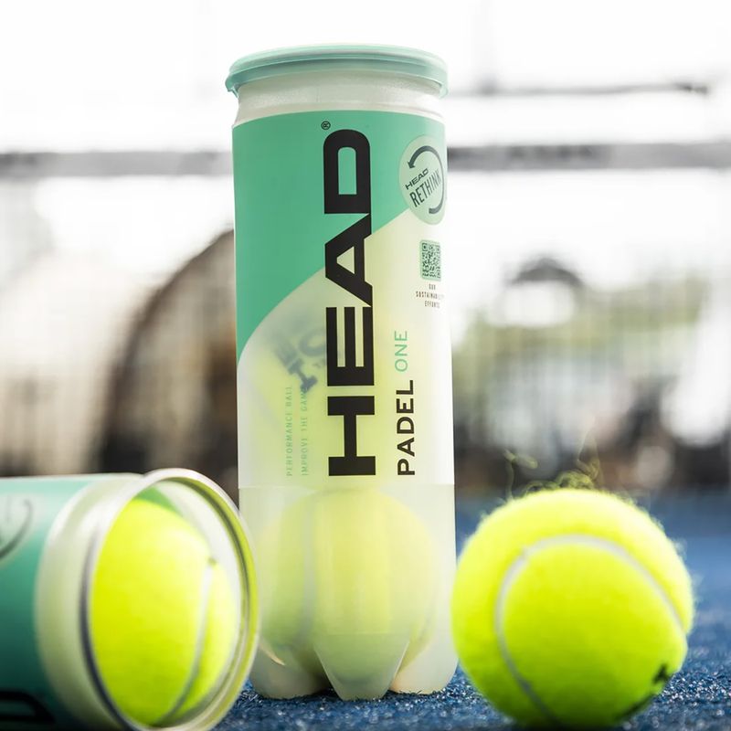 Míčky na padel  HEAD Padel One S 3 ks yellow 2