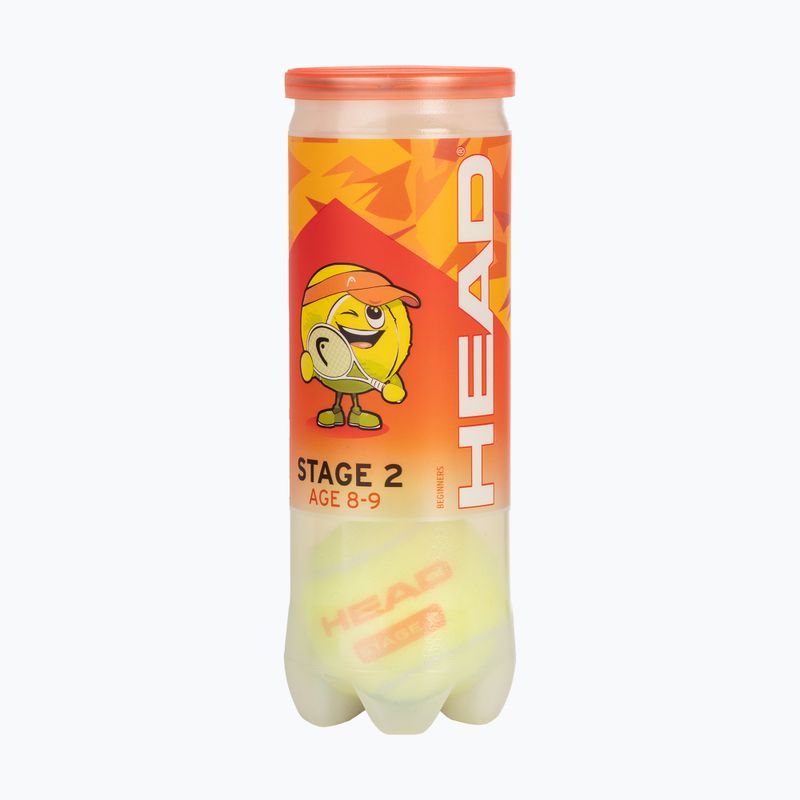 Dětské tenisové míčky HEAD Stage 2 3 ks orange 2
