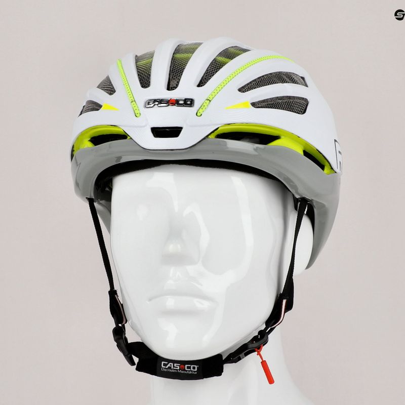 Cyklistická přilba CASCO Speedairo 2 RS šedo-žlutá 04.1536 10