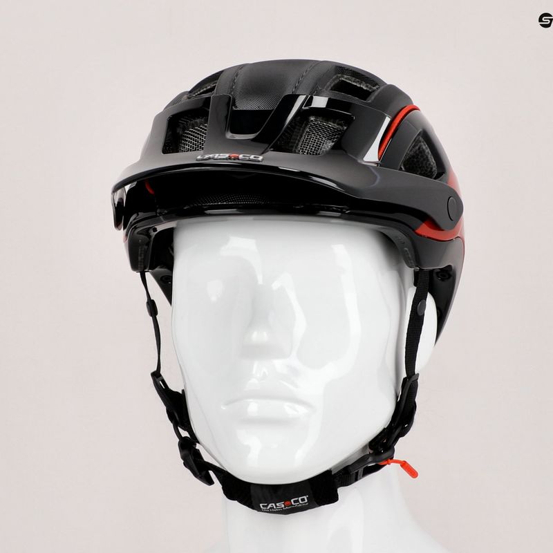 Cyklistická přilba CASCO MTBE 2 černá/červená 04.1325 9
