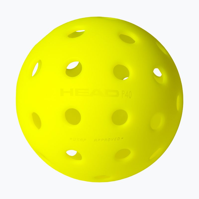 Míčky na pickleball  HEAD 3B Pro 40 3 ks  yellow 2