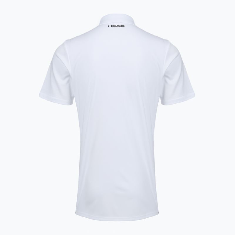 Pánská tenisové polo tričko HEAD Club 25 Tech Polo white 2
