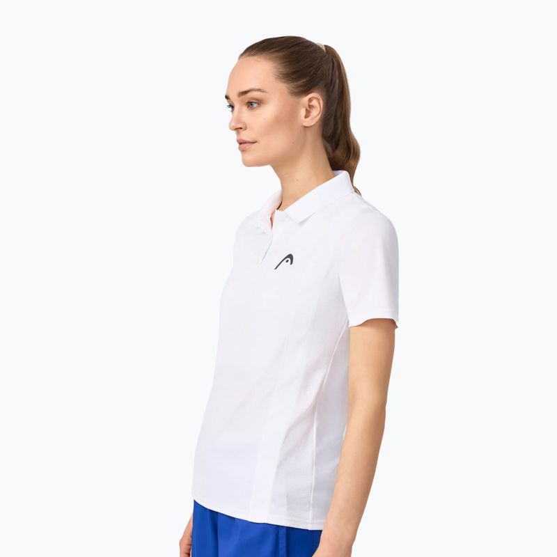Dámské tenisové tričko HEAD Club 25 Tech Polo W white 4