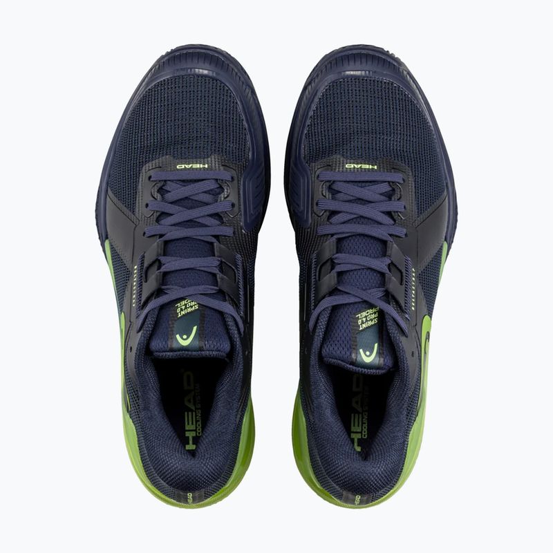 Pánské padelové boty HEAD Sprint Pro 4.0 navy/ lime 4