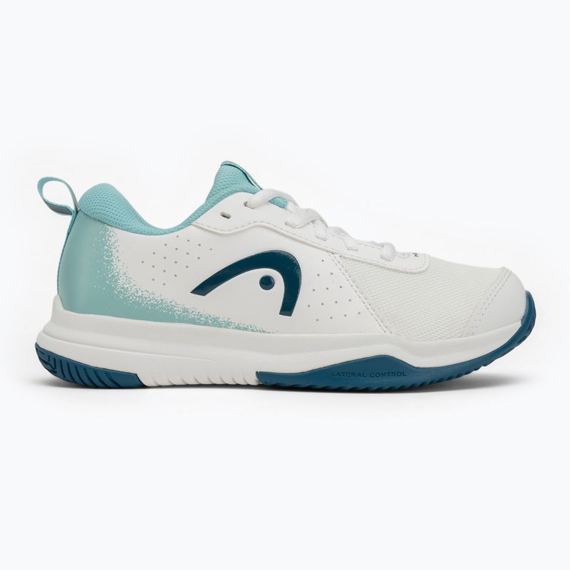 Dětské tenisové boty HEAD Sprint Court 4.0 white/ turquise 2