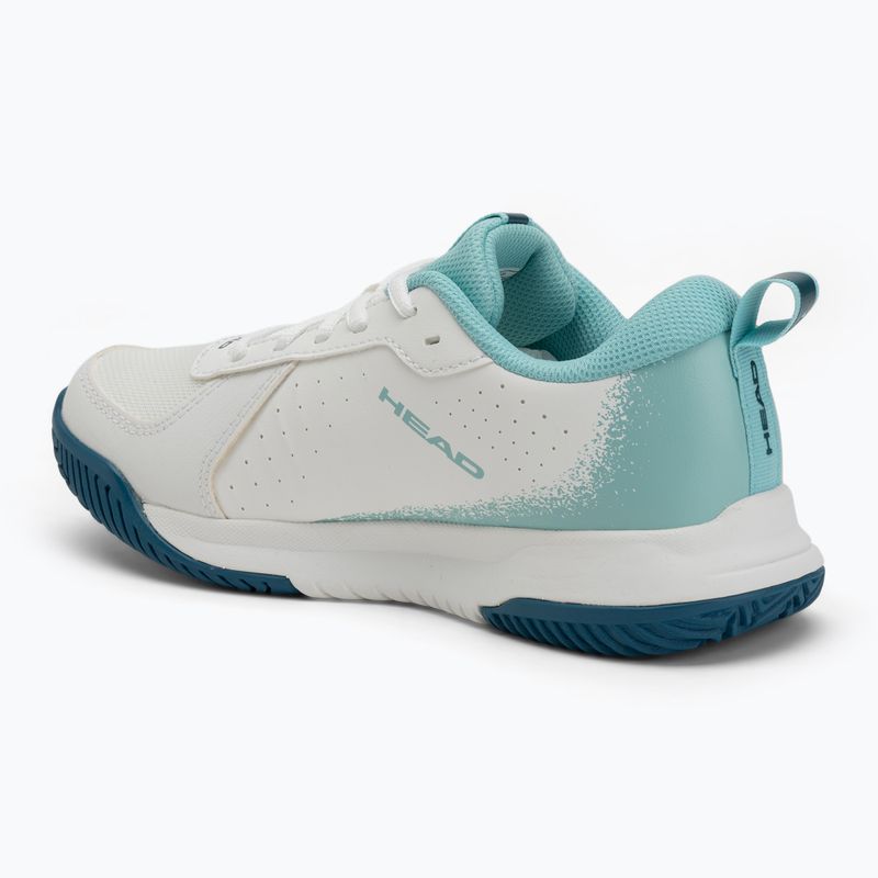 Dětské tenisové boty HEAD Sprint Court 4.0 white/ turquise 3
