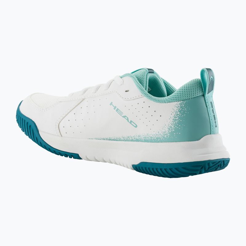 Dětské tenisové boty HEAD Sprint Court 4.0 white/ turquise 9