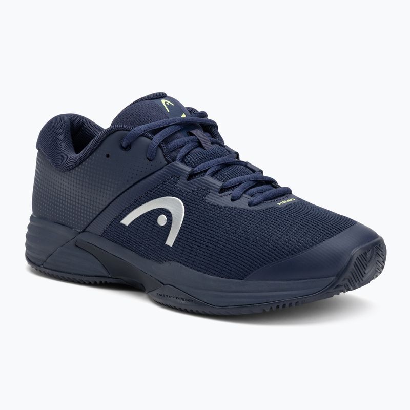 Pánské tenisové boty HEAD Revolt Evo 2.0 Clay navy/ lime