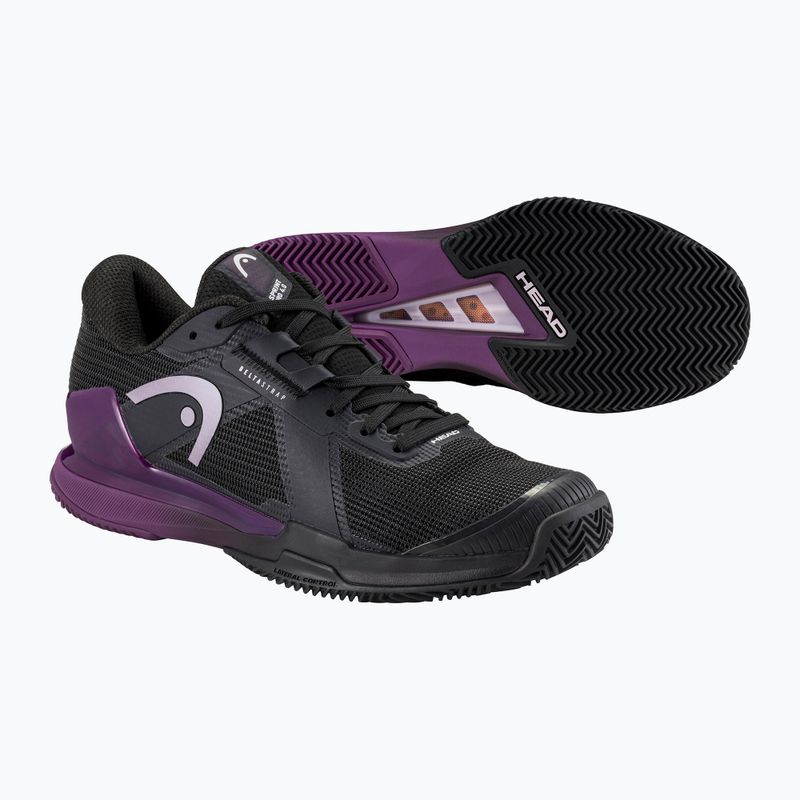 Dámské tenisové boty HEAD Sprint Pro 4.0 Clay black/purple 5