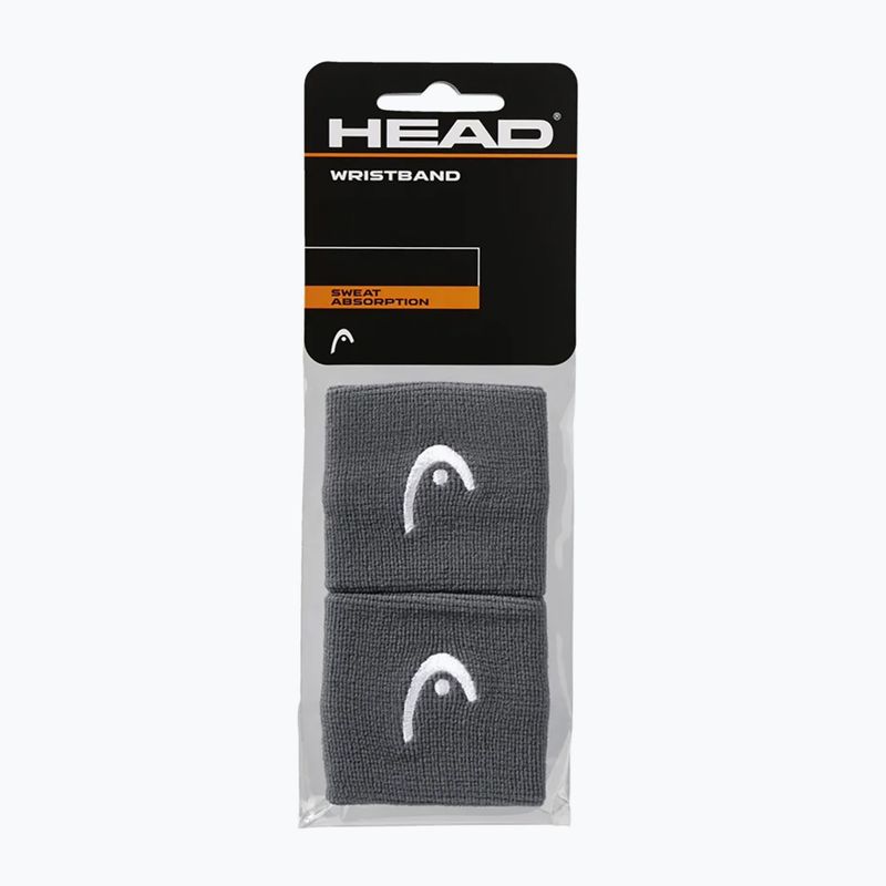 Potítka  HEAD Wristband 2.5" 2 ks anthracite