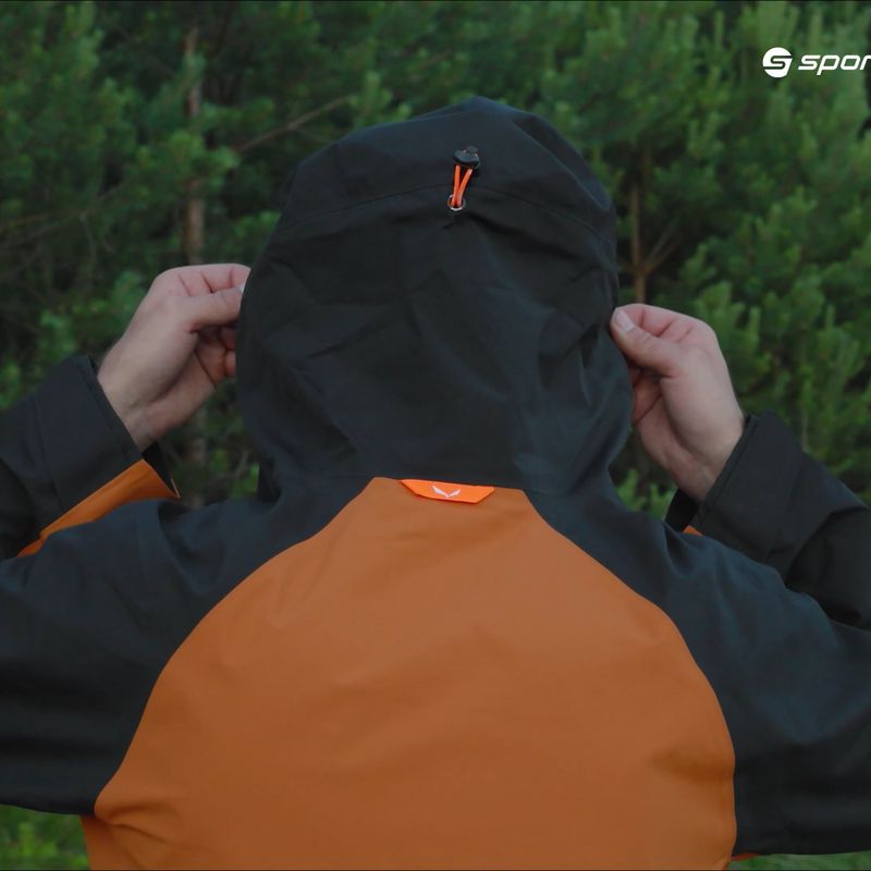 Salewa pánská bunda do deště Moiazza GTX-Pac hnědá/černá 00-0000027910 10