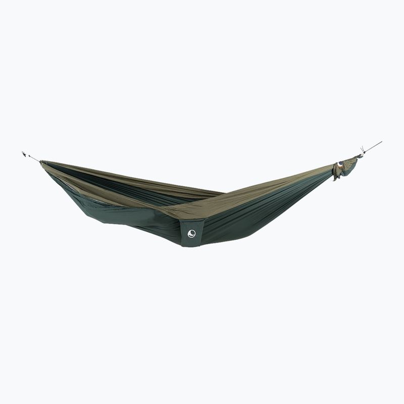Turistická houpací síť pro dvě osoby Ticket To The Moon King Size dark green/army green