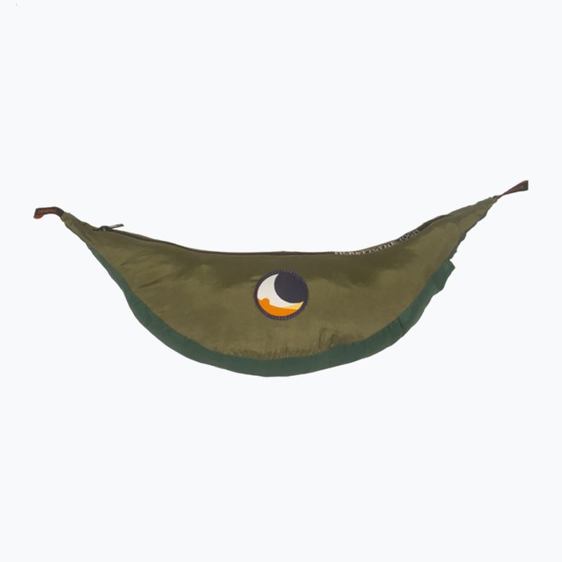 Turistická houpací síť pro dvě osoby Ticket To The Moon King Size dark green/army green 2