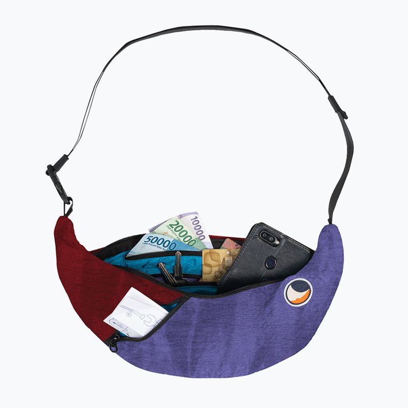 Taška přes rameno  Ticket To The Moon Upcycled Sling purple/burgundy 2