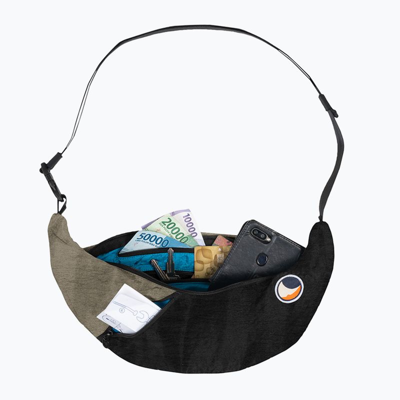 Taška přes rameno  Ticket To The Moon Upcycled Sling black/natural beige 2