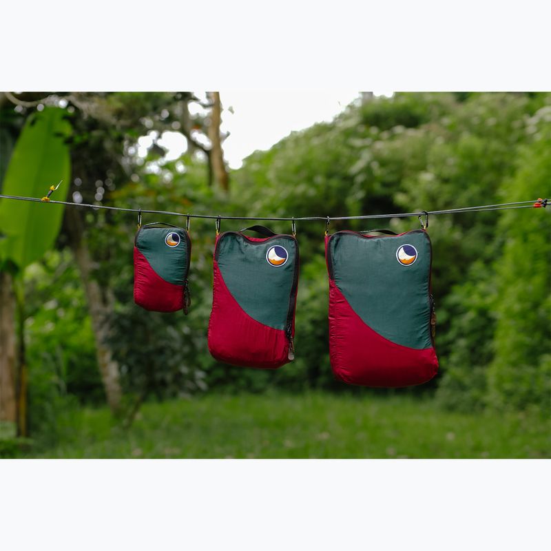 Sada organizérů  Ticket To The Moon Travel Cube Set 3 szt. burgundy/dark green 3