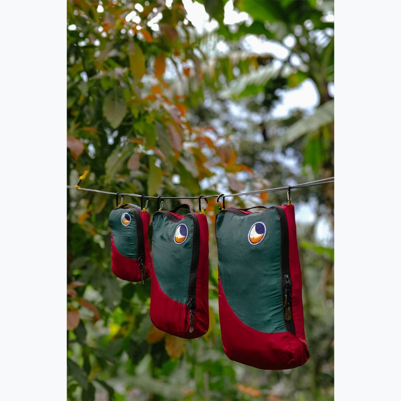 Sada organizérů  Ticket To The Moon Travel Cube Set 3 szt. burgundy/dark green 4