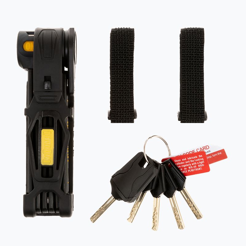 ONGUARD Link Plate Lock K9 COMBO Folding 8116 5 x KEY s kódem černý ONG-8116