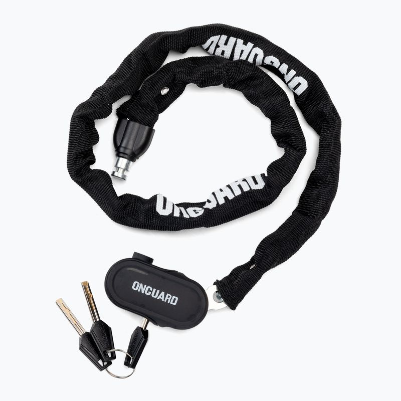 ONGUARD FASTLOCK zámek na kolo 8286 CHAIN 3 x klíč s kódem černý ONG-8286 2