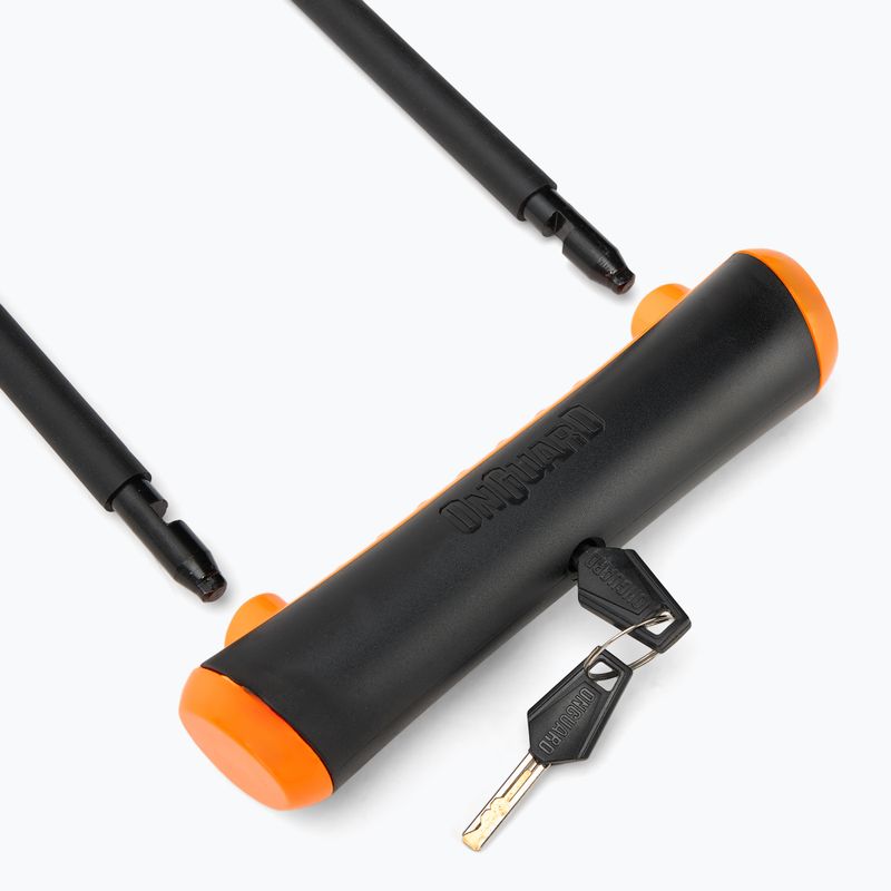 Zámek na kolo OnGuard Neon 8154OR U-Lock black/orange 3