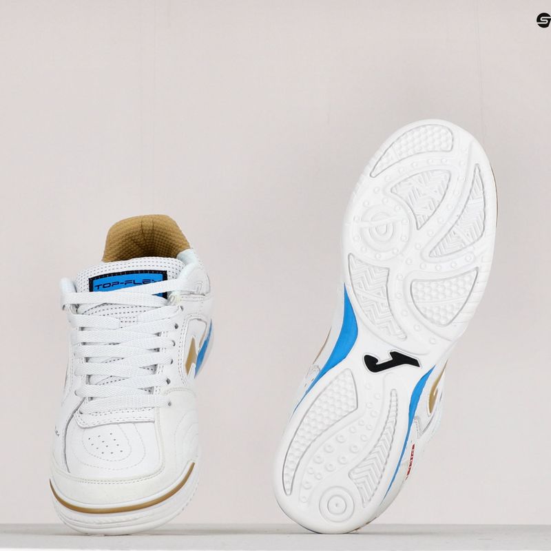 Kopačky Joma Top Flex IN white/gold 11