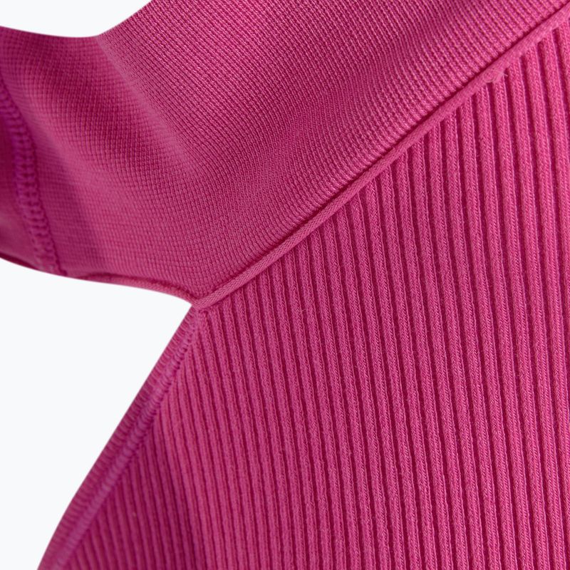 Dámský top Adidas Ribbed Active Seamless Halter Bralette 3D semi lucid fuchsia 4