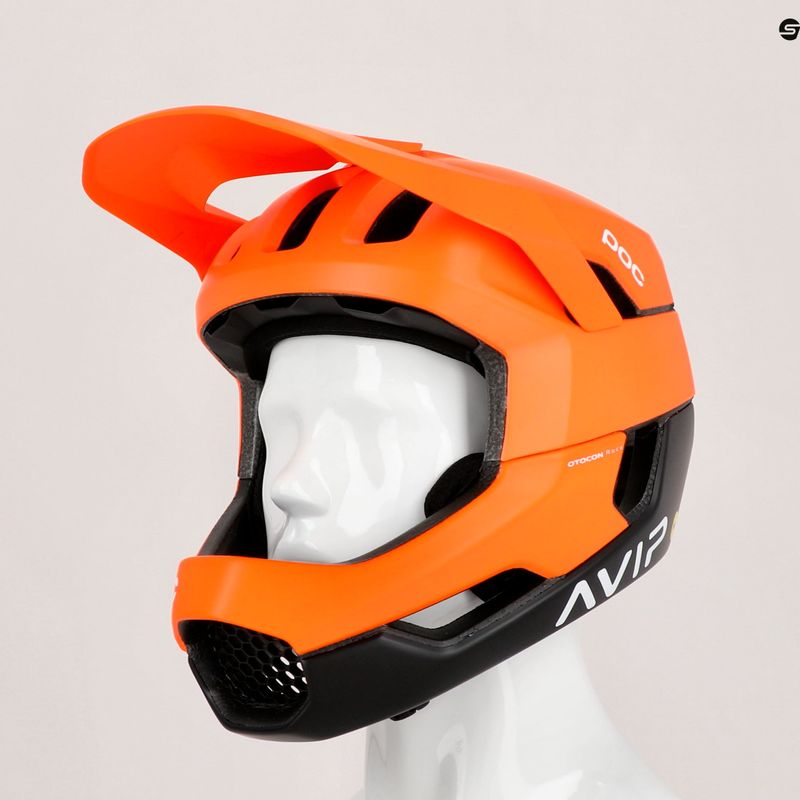 Cyklistická přilba POC Otocon Race MIPS fluorescent orange avip/uranium black matt 13